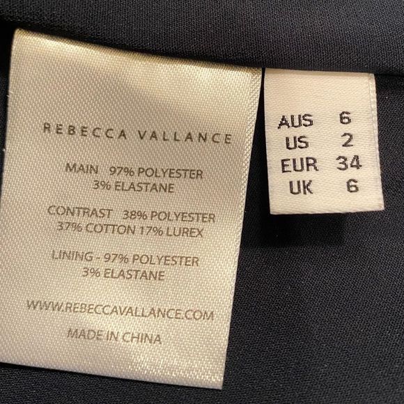 NWT Rebecca Vallance Lucienne Bonded Crepe Strapless Mermaid Gown in Ink SZ 2 - Picture 13 of 16